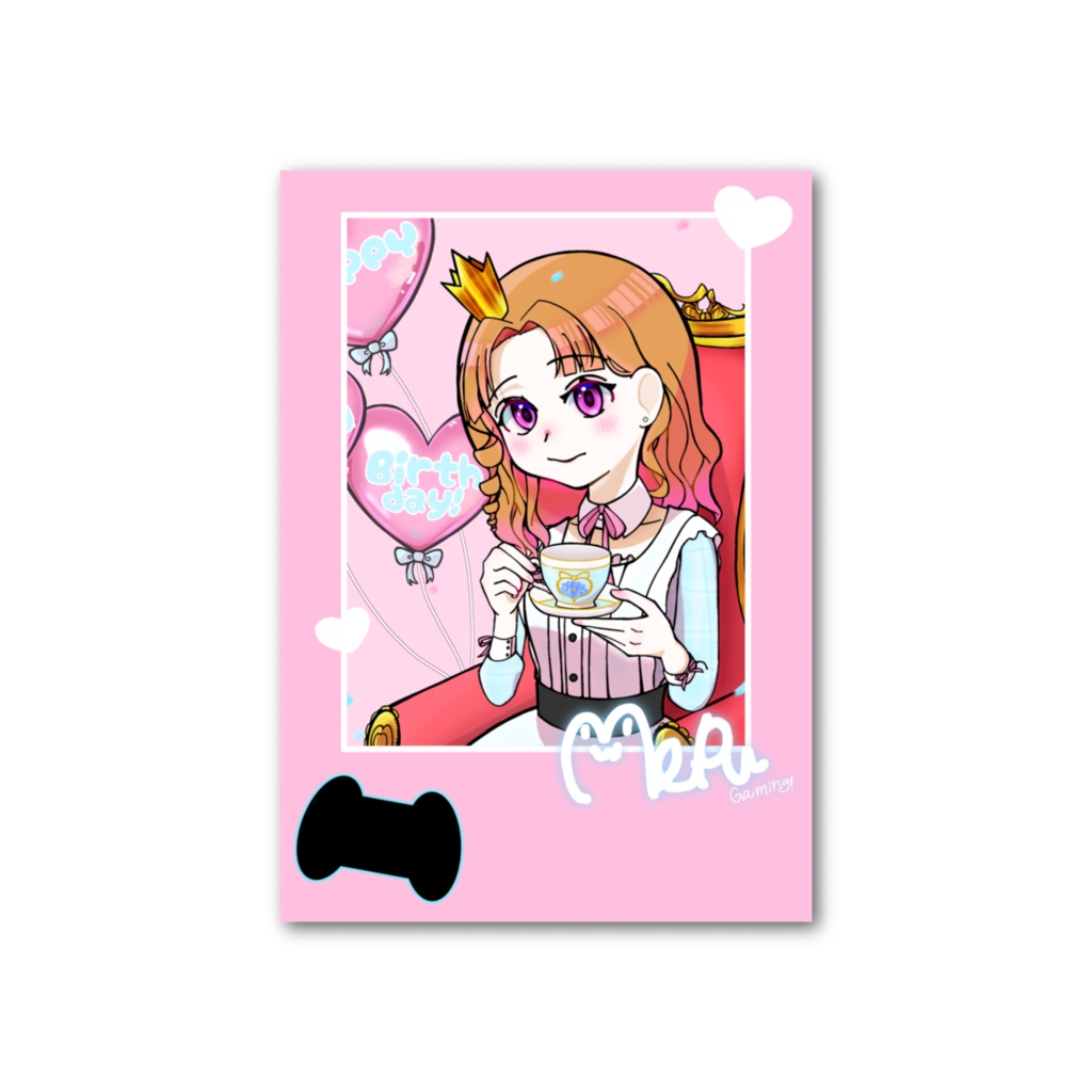 初グッズ！げーみんぐ！めぷのフォト風カード【HAPPY Birthday! Mepu】