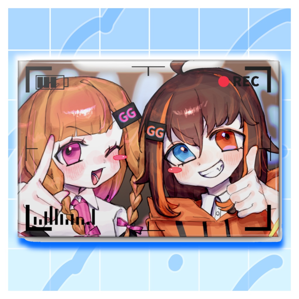 【新人Vtuber】一緒に!イラスト描き下ろし缶バッジ!【1周年】