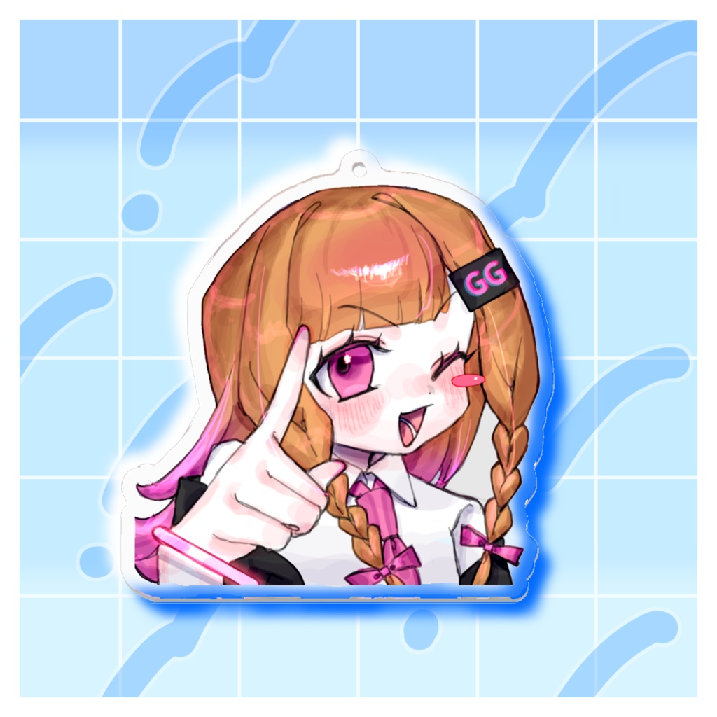 【新人Vtuber】ぎゃる!描き下ろしアクキー!【1周年】