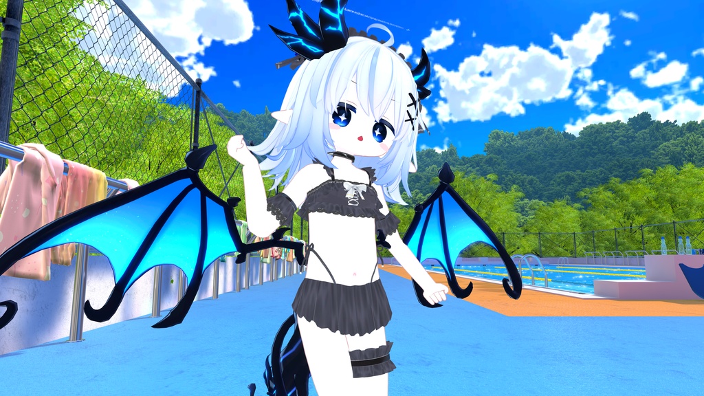 【FREE】Gothic Swimwear【エルシオン対応追加】