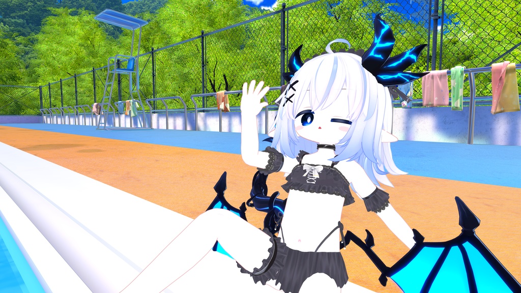 【FREE】Gothic Swimwear【エルシオン対応追加】