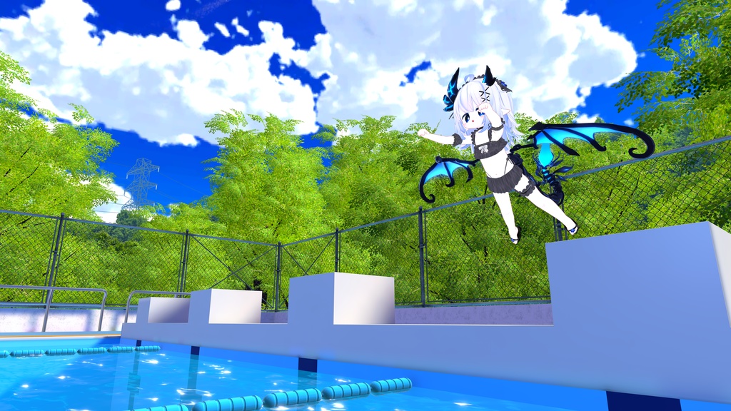 【FREE】Gothic Swimwear【エルシオン対応追加】