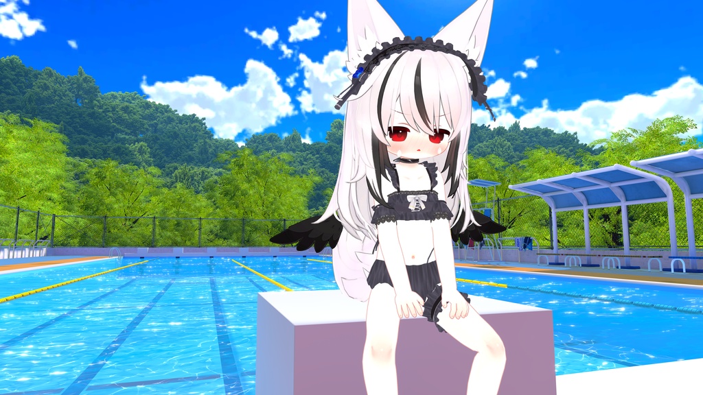 【FREE】Gothic Swimwear【エルシオン対応追加】