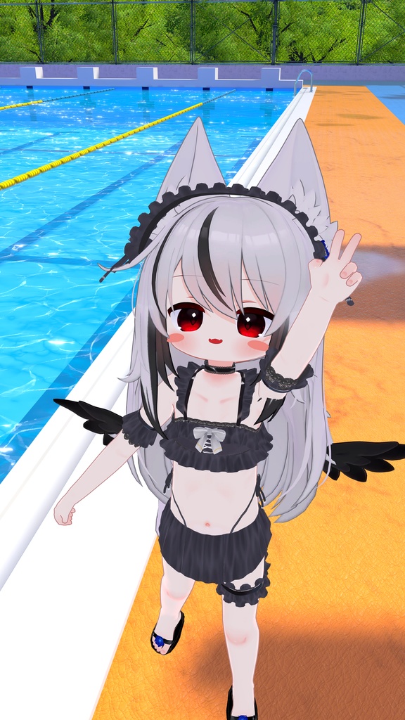 【FREE】Gothic Swimwear【エルシオン対応追加】