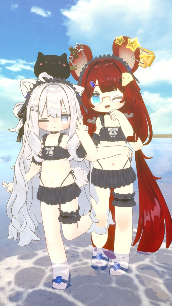 【FREE】Gothic Swimwear【エルシオン対応追加】