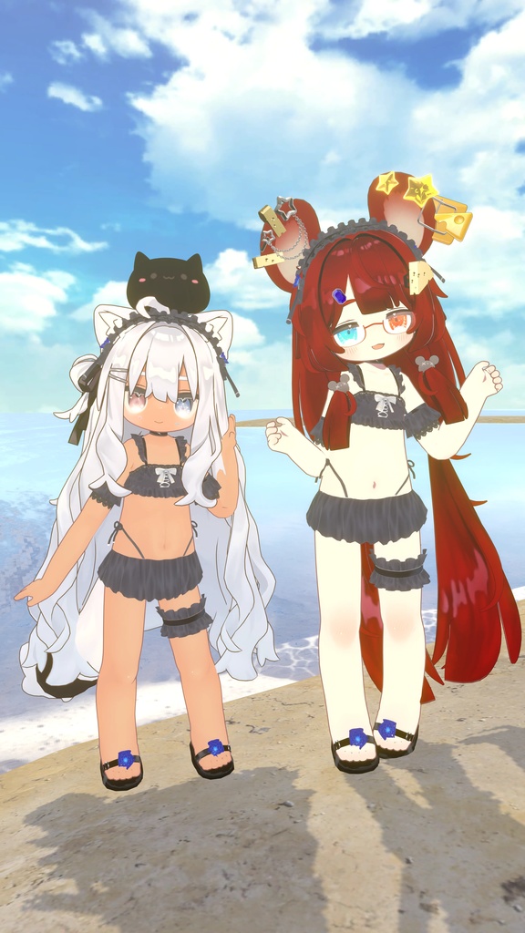 【FREE】Gothic Swimwear【エルシオン対応追加】