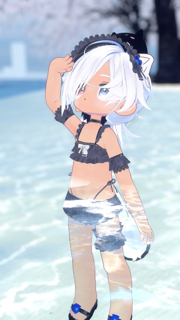【FREE】Gothic Swimwear【エルシオン対応追加】
