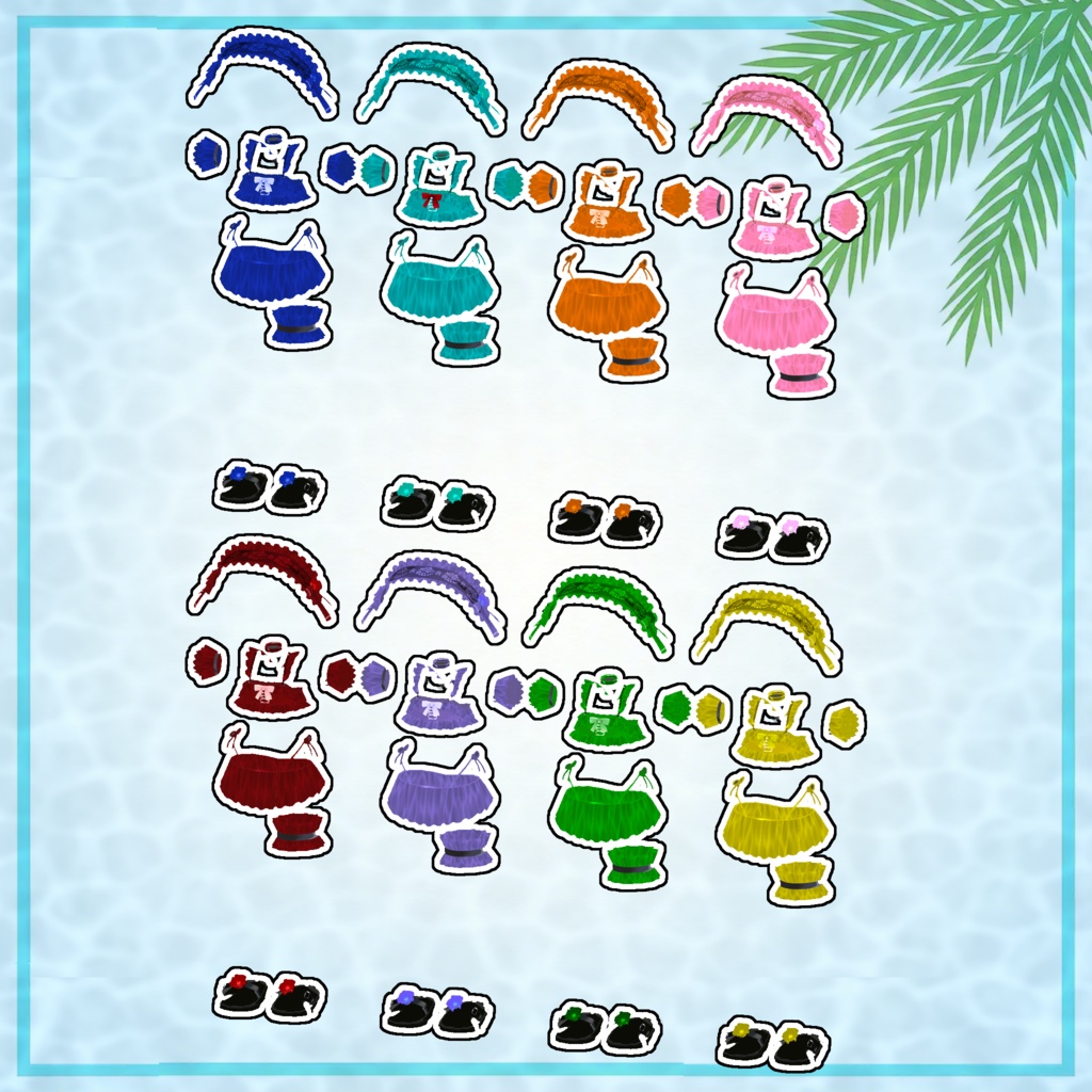 【FREE】Gothic Swimwear【エルシオン対応追加】