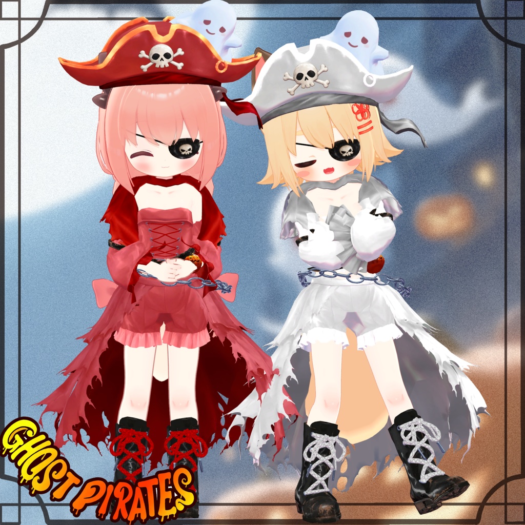 【FREE/無料】Ghost Pirates【11Avatars】