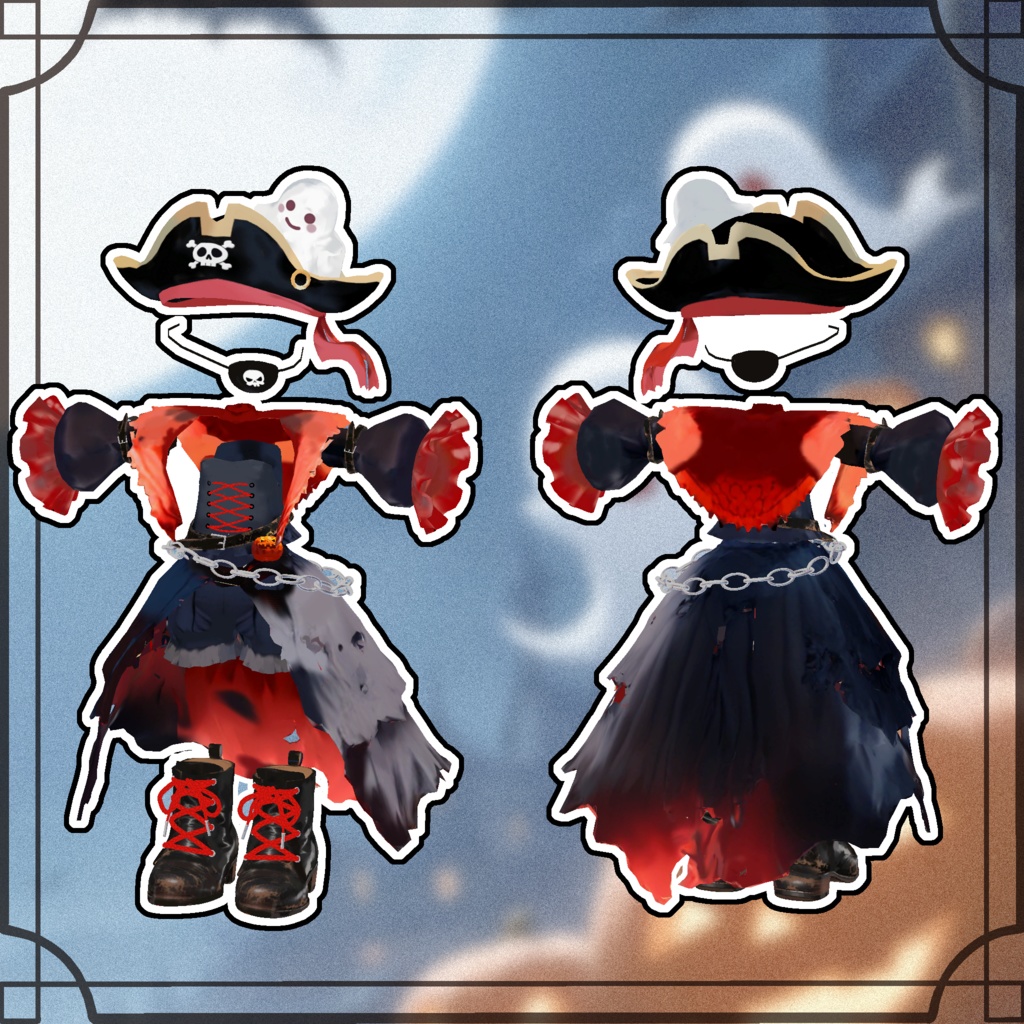 【FREE/無料】Ghost Pirates【まめふれんず対応】