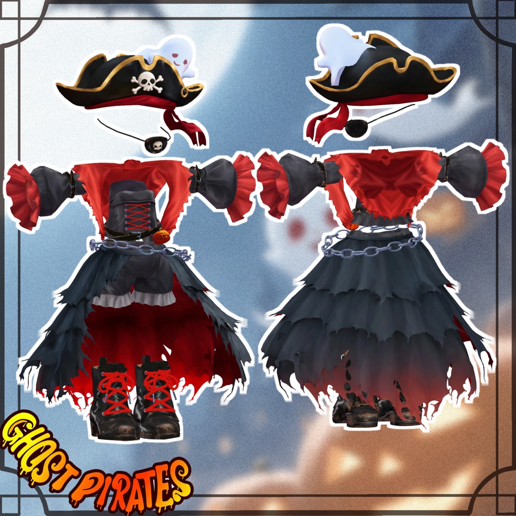 【FREE/無料】Ghost Pirates【11Avatars】