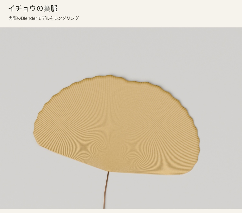 【Blender】秋の葉と木の実セット