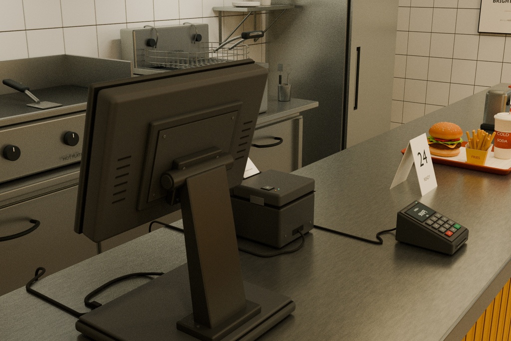 街角のハンバーガーショップ | Blender