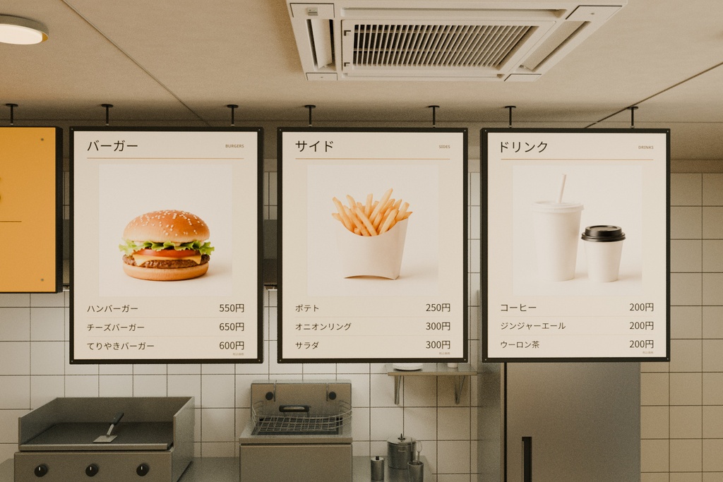 街角のハンバーガーショップ | Blender