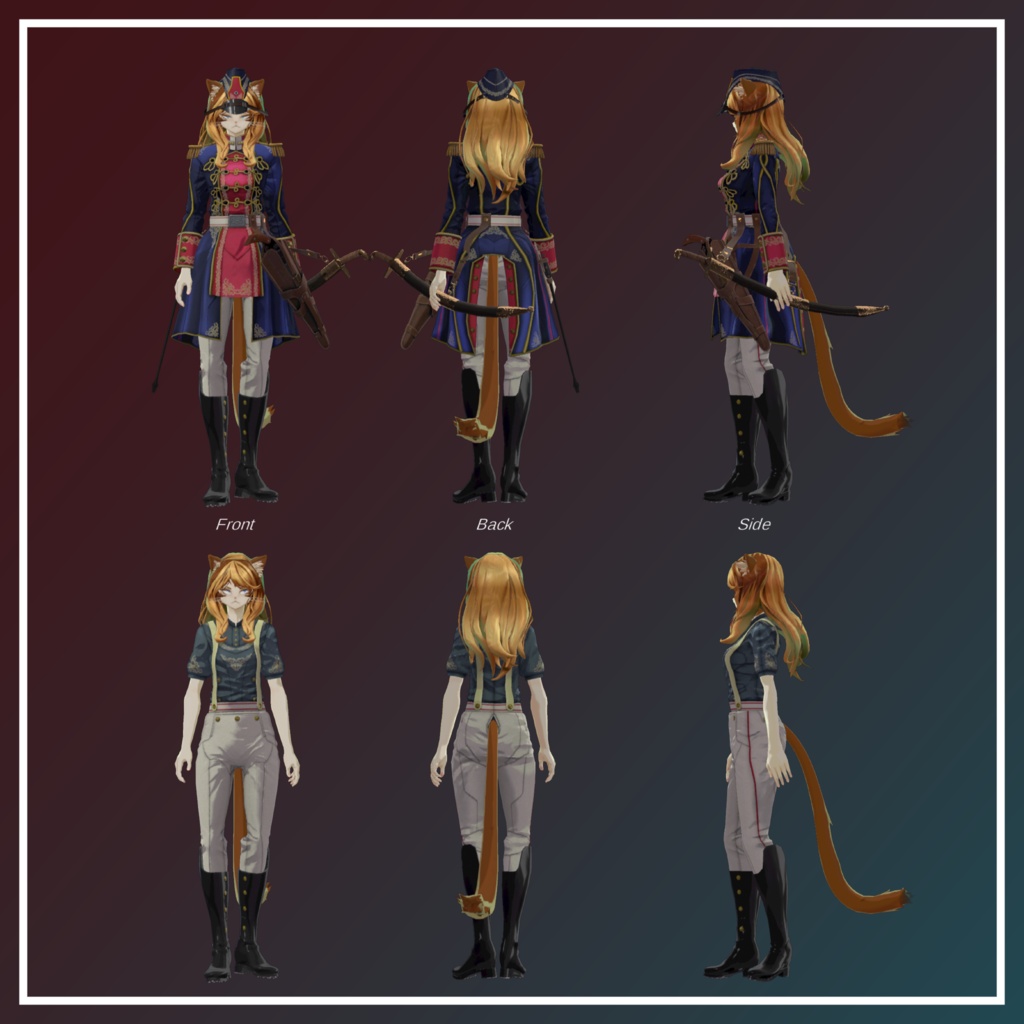 VRChat向けオリジナルアバター『ズィルフェン(Zirfen)』 #第六製鉄部