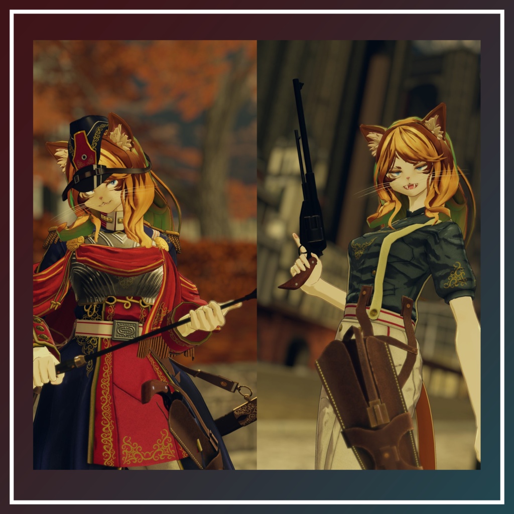 VRChat向けオリジナルアバター『ズィルフェン(Zirfen)』 #第六製鉄部