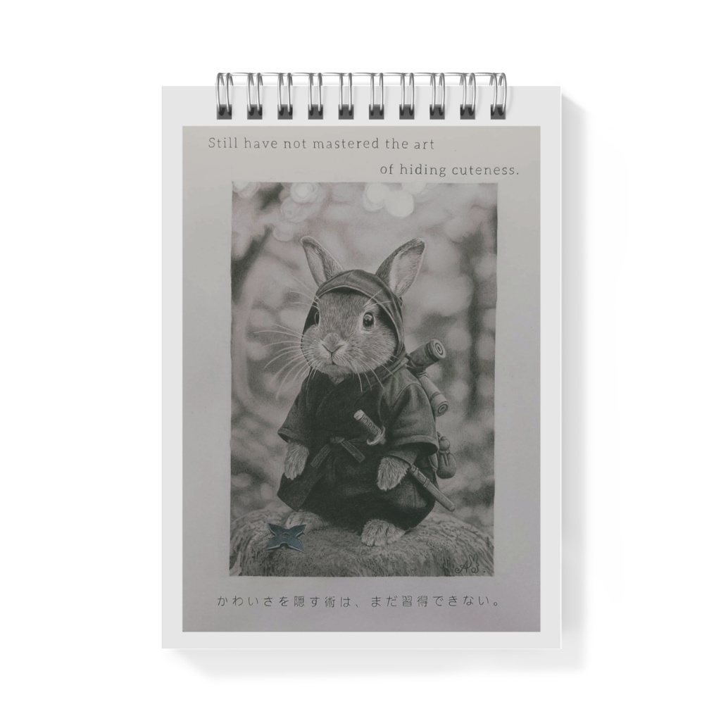 忍者ウサギ｜メモ帳（A6）