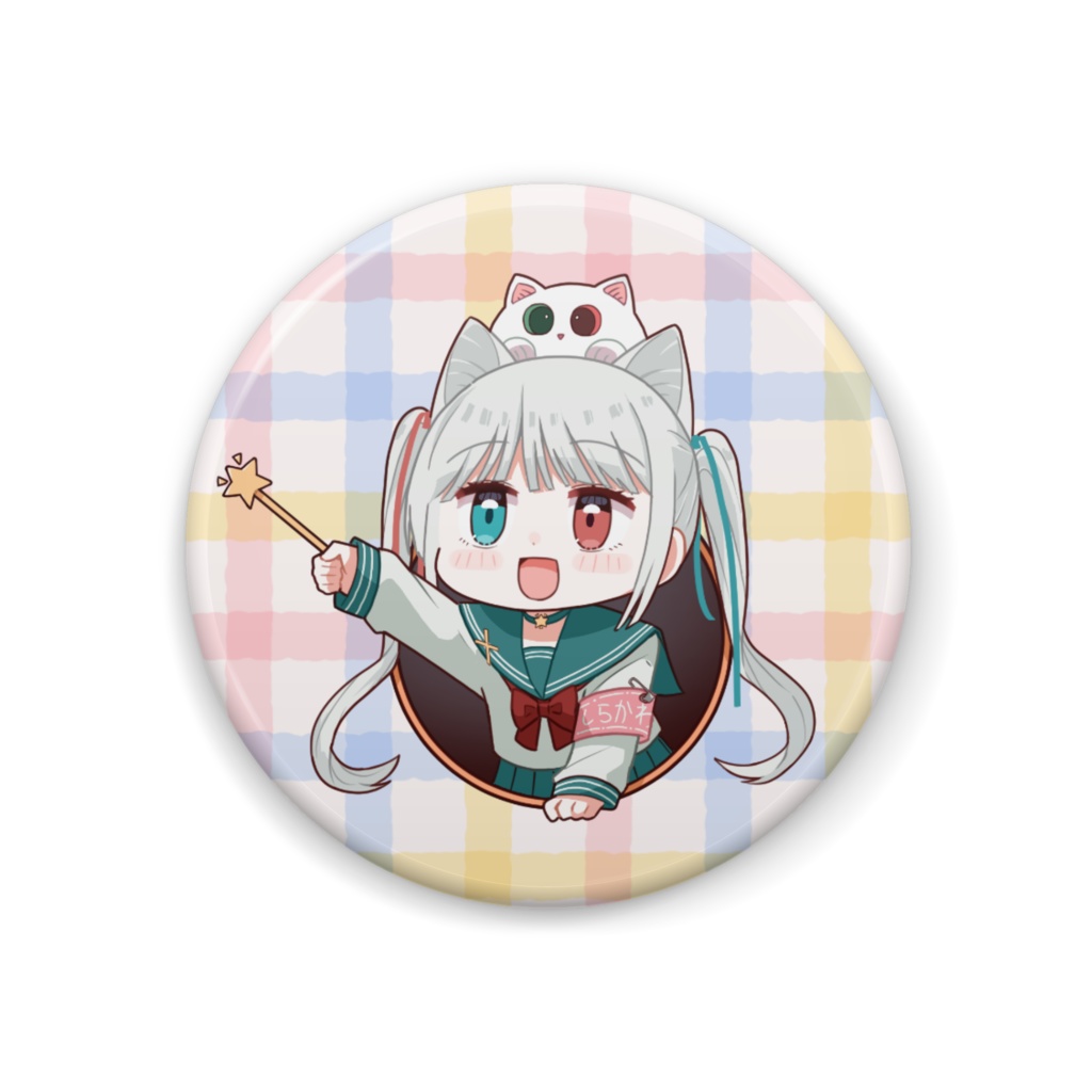 かわいい指さしよふねちゃん缶バッジ