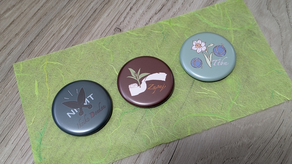 【忍たま】缶バッジ&イラストカードセット(七松、善法寺、立花)