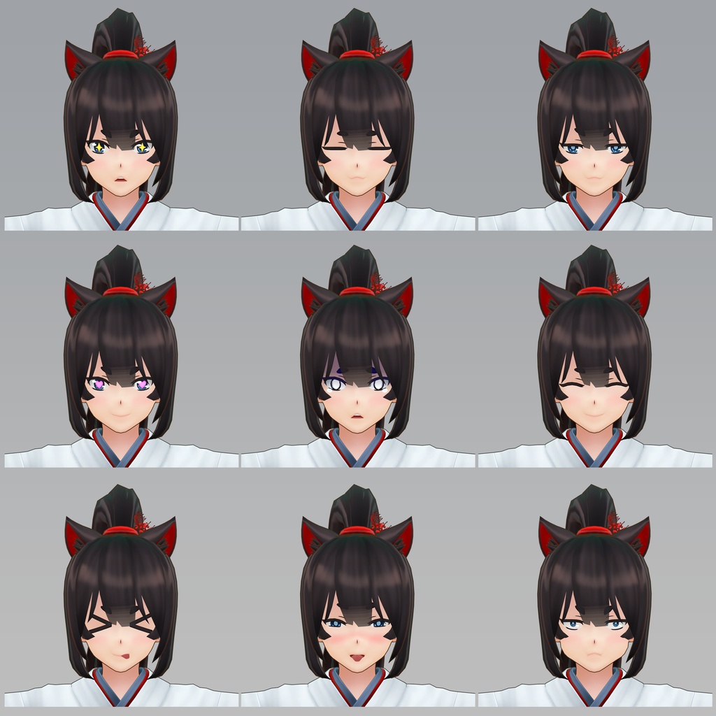 オリジナル3Dモデル『サキ』