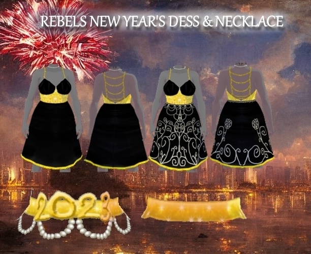 [𝗩𝗥𝗢𝗜𝗗] New Years Dress & Necklace