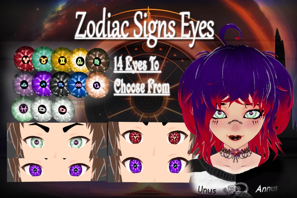 ♈︎ Zodiac Sign Eyes ♓︎ (Vroid) 