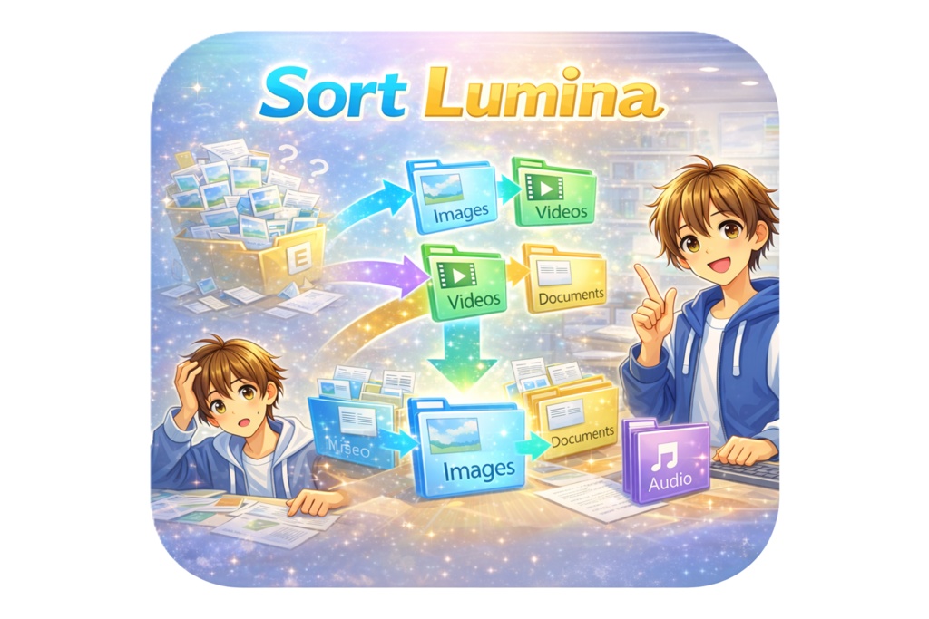 Sort Lumina ～散らかったフォルダをワンクリックで自動整理～