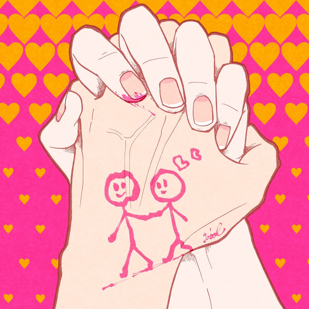 彼隷缶ミラー-A pair of intertwined-