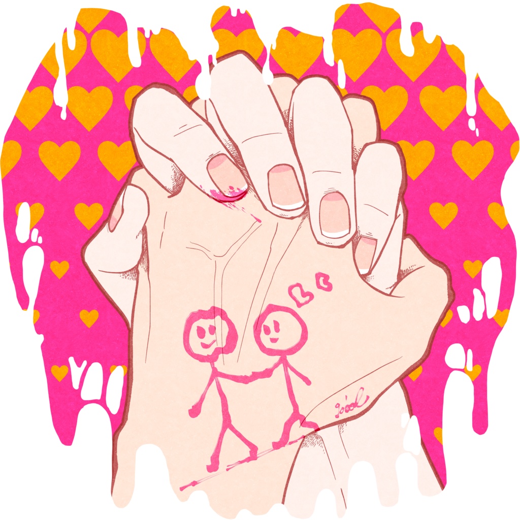 彼隷Tシャツ-A pair of intertwined-