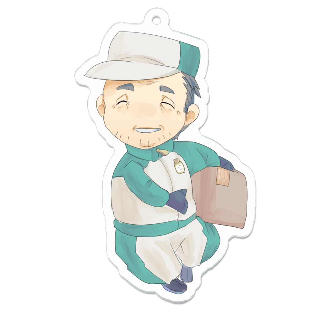 「おじさんのまち」アクリルキーホルダー