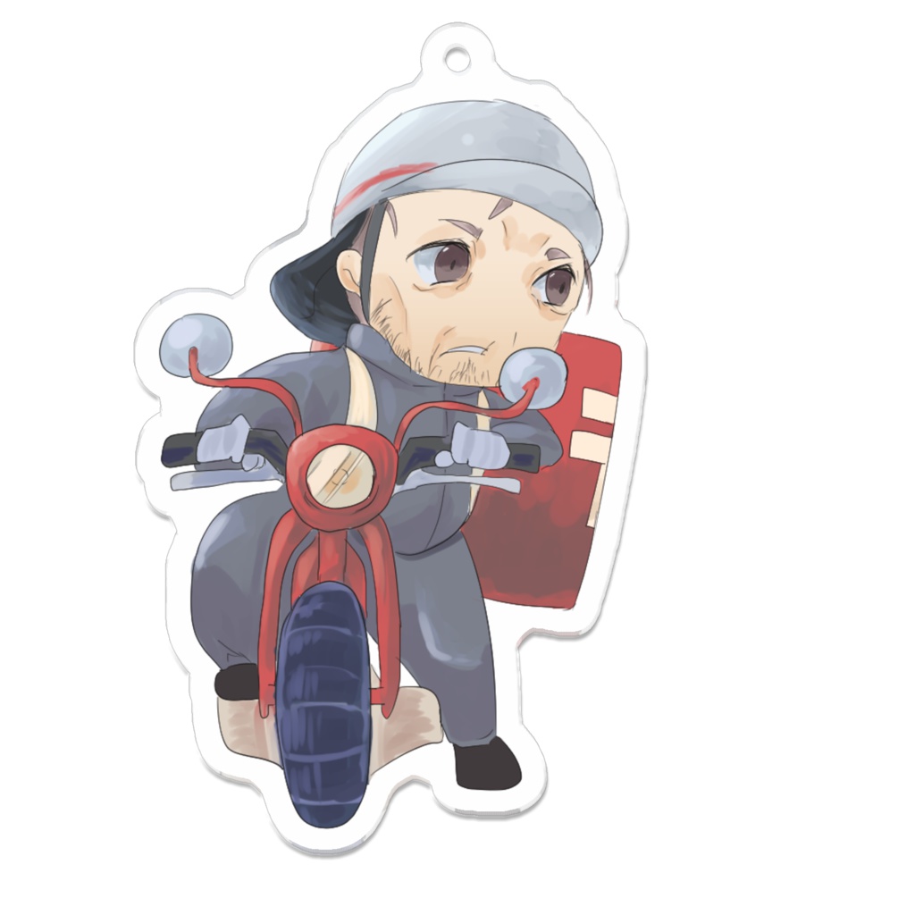 「おじさんのまち」アクリルキーホルダー