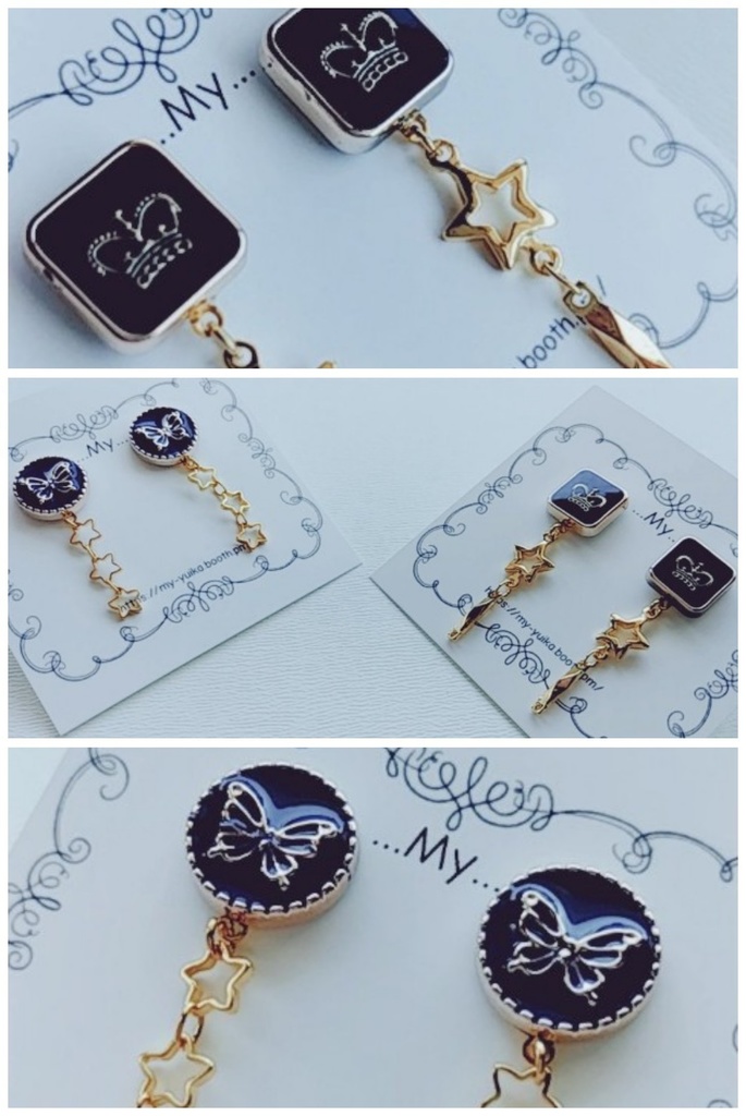 【SALE】ジョルノ&徐倫イメージピアス／イヤリング