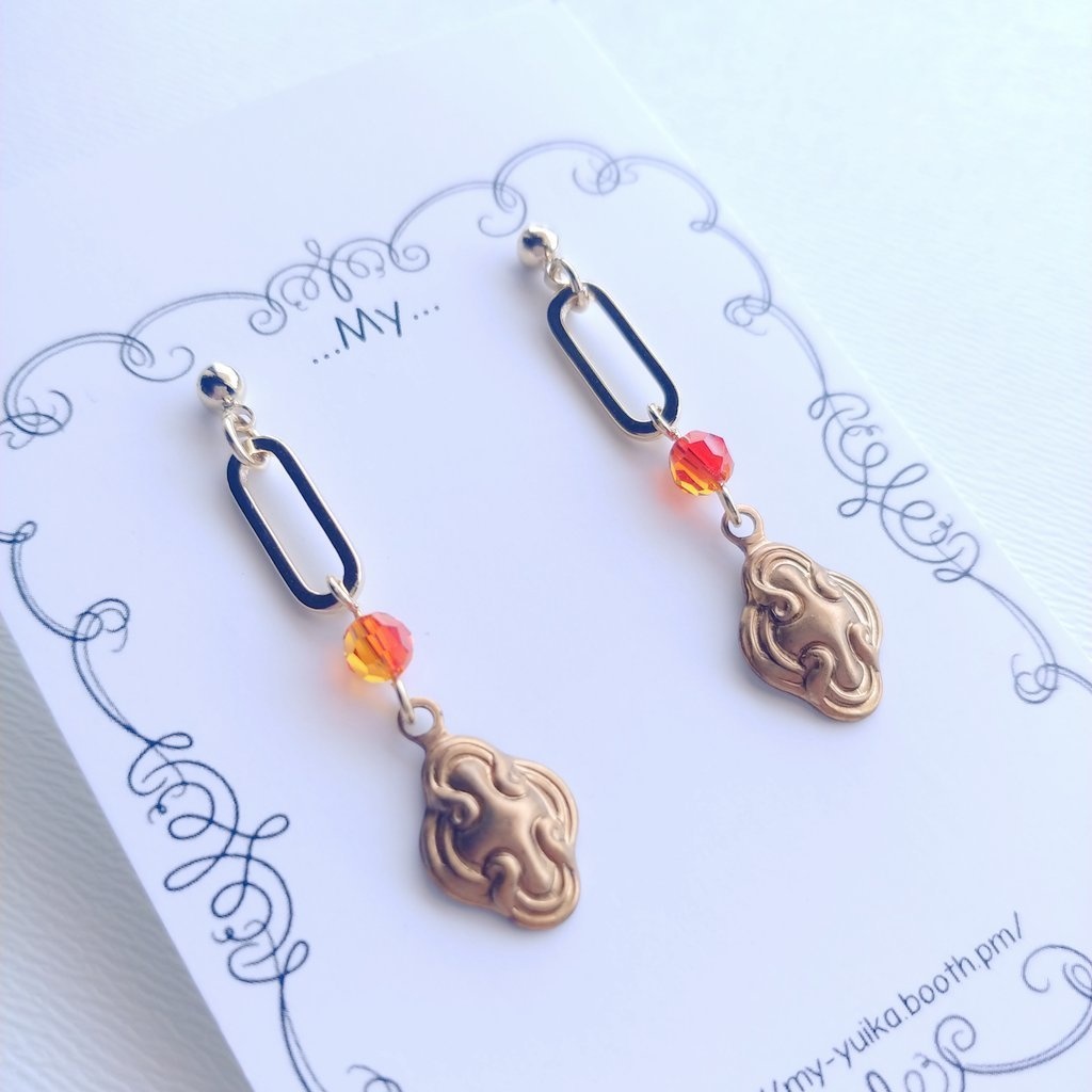 【鬼滅の刃】煉獄杏寿郎イメージピアス/イヤリング【炎柱】