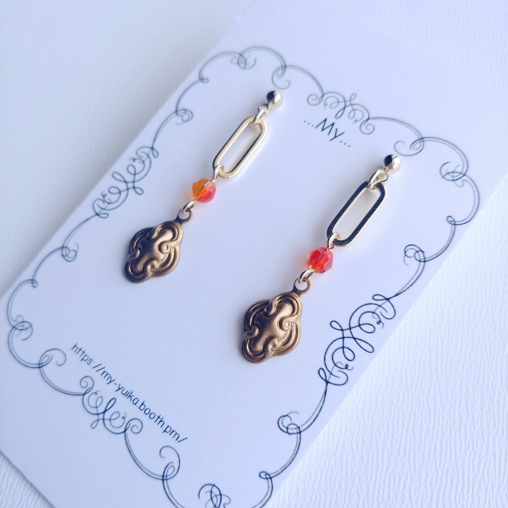 【鬼滅の刃】煉獄杏寿郎イメージピアス/イヤリング【炎柱】