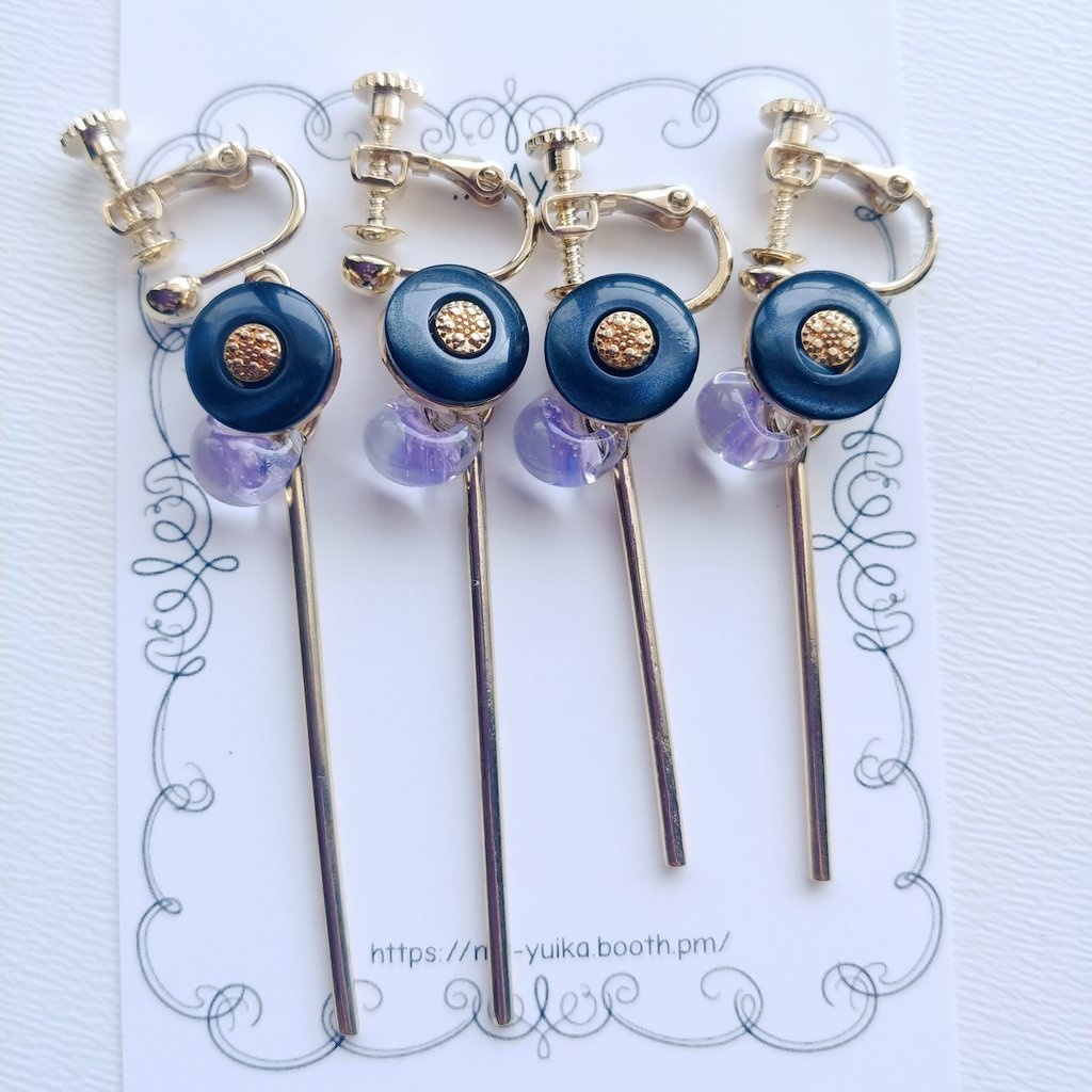 【鬼滅の刃】不死川実弥・玄弥イメージピアス/イヤリング【風柱・不死川兄弟】