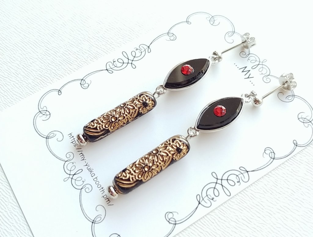 【鬼滅の刃】不死川玄弥イメージピアス/イヤリング【鬼化ver】