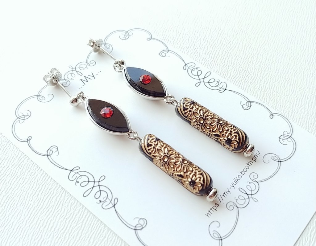 【鬼滅の刃】不死川玄弥イメージピアス/イヤリング【鬼化ver】