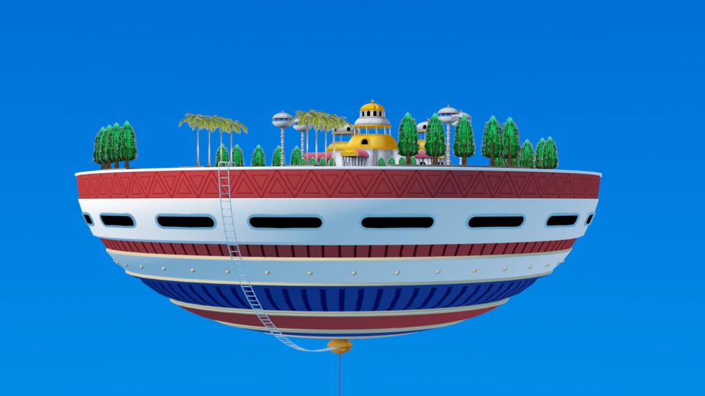 【MMD】空中に浮かぶ神様がいそうな神殿