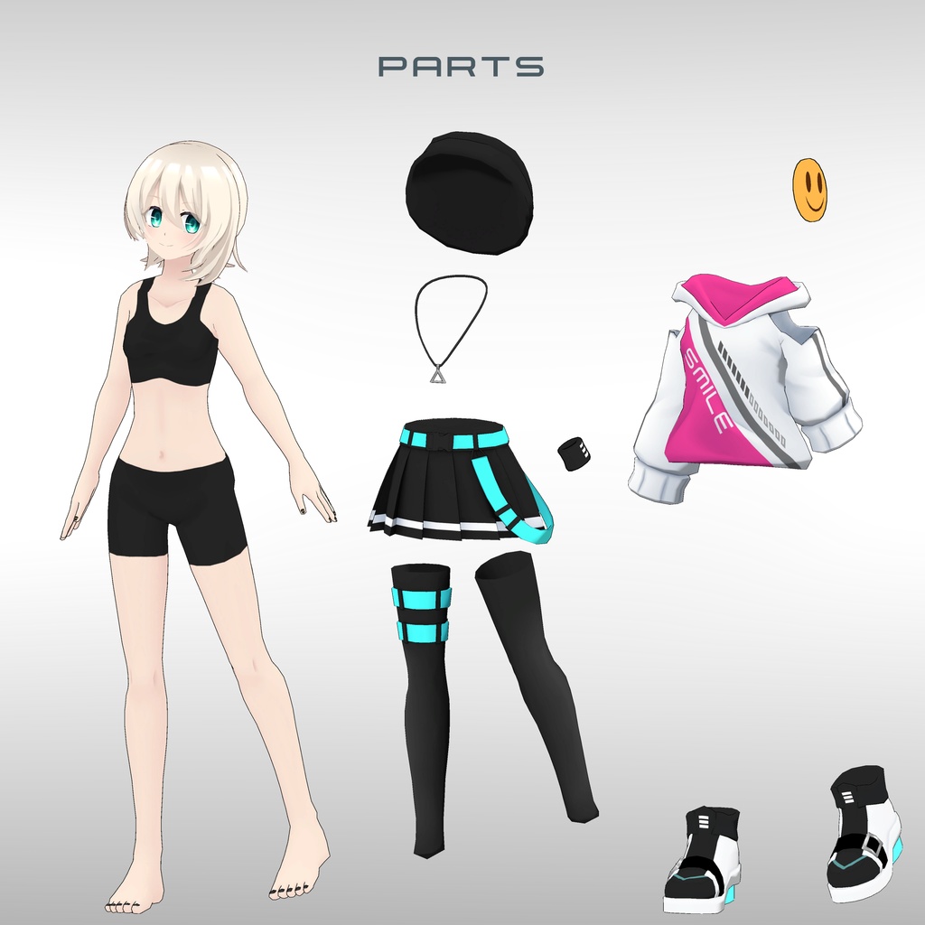 オリジナル3Dモデル【Ema】