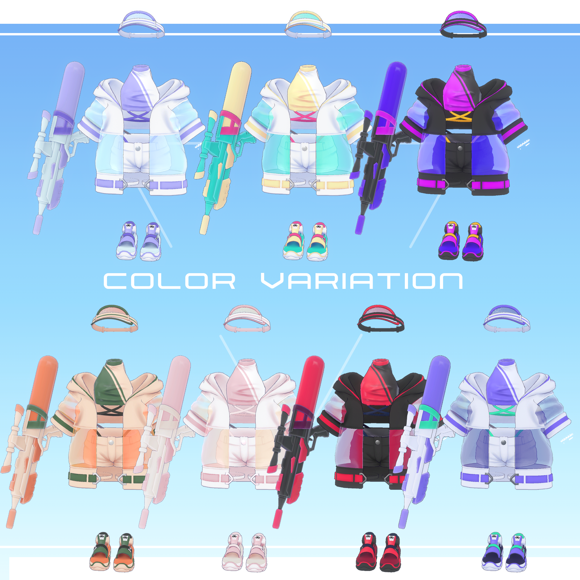 オリジナル衣装モデル【SPLASH RAVE】 - UtNShop - BOOTH