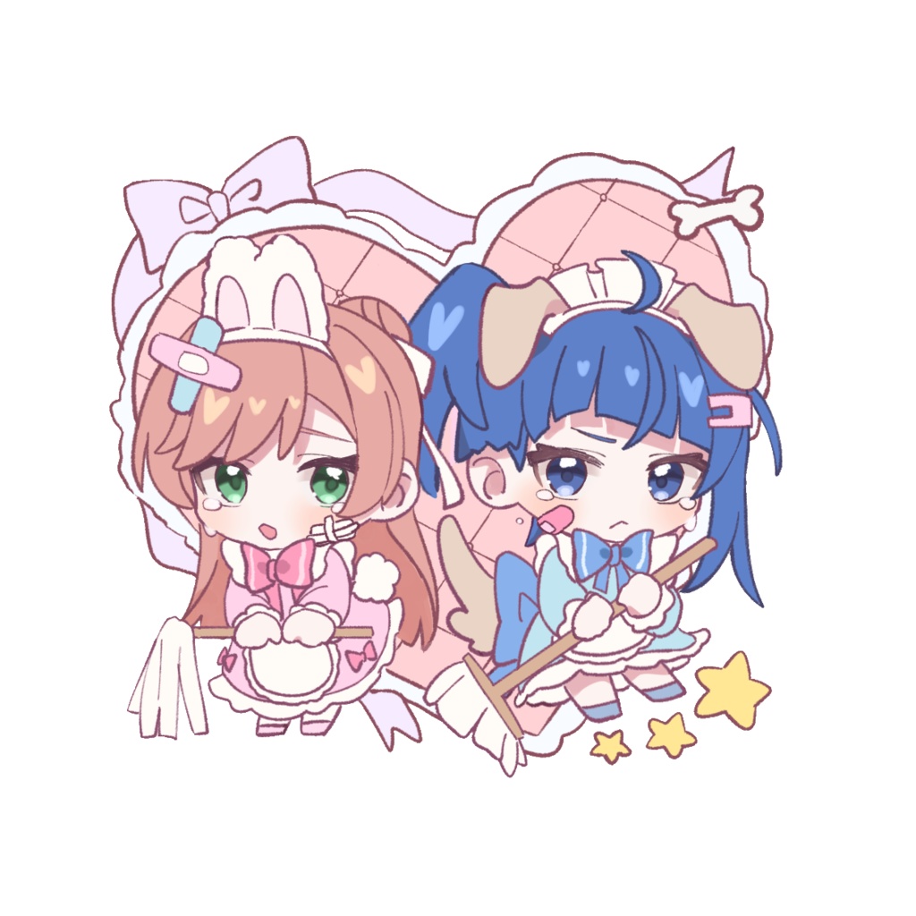 ゆめかわメイドアクキー(ソラまし)