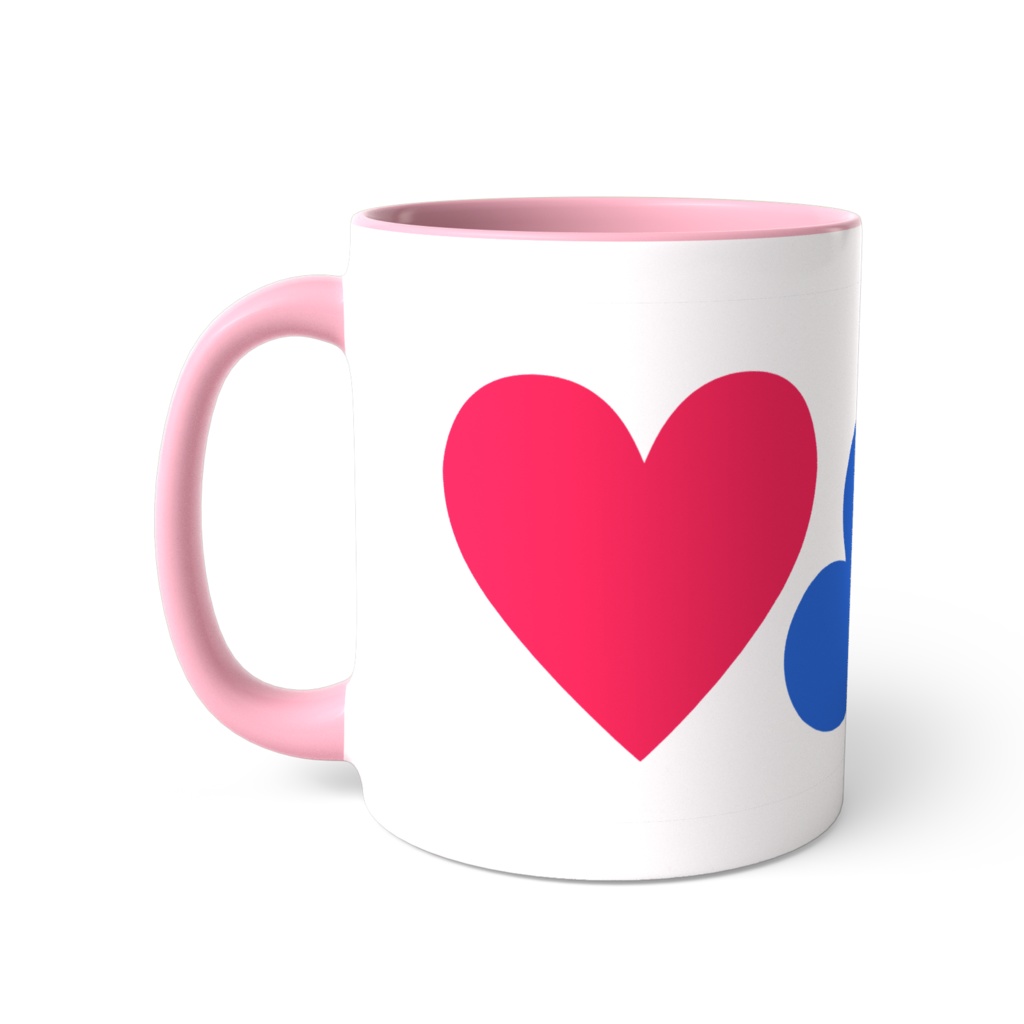 カラフルハートマグカップ
