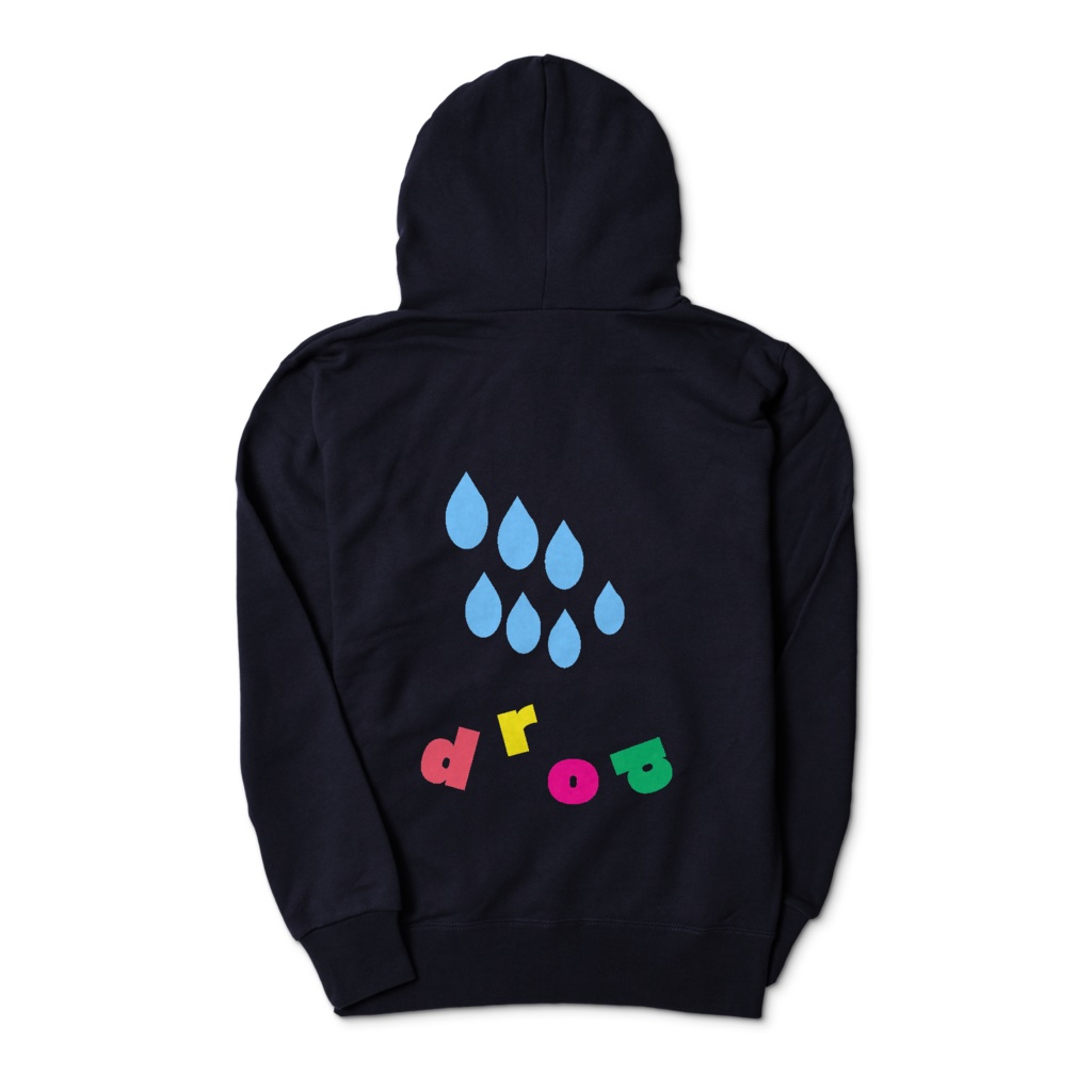 ドロップジップパーカー ネイビー