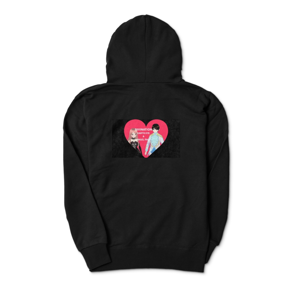 ディヴィネーション アースアイ&エンジェルフェイス ジップパーカー ブラック