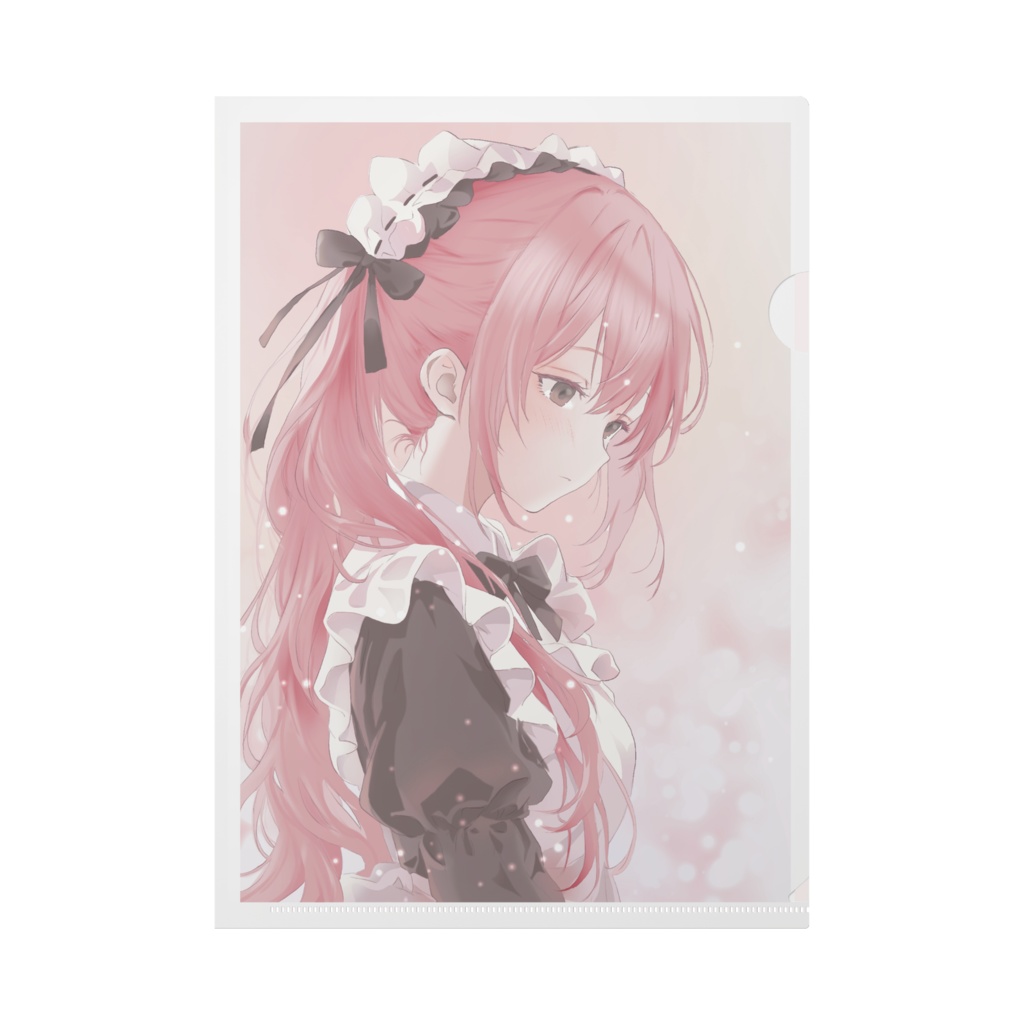 クリアファイル見守る月白こはるちゃん