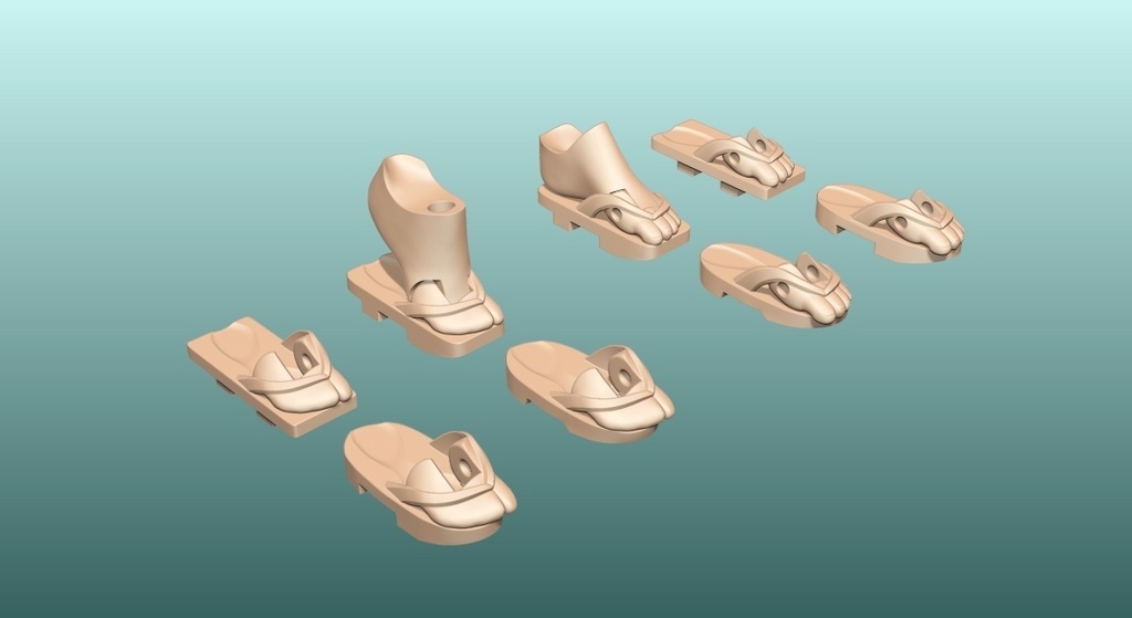 下駄の4種盛りR(素足or足袋)