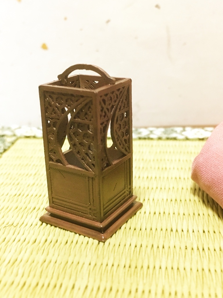 組子細工風行燈(二個セット)