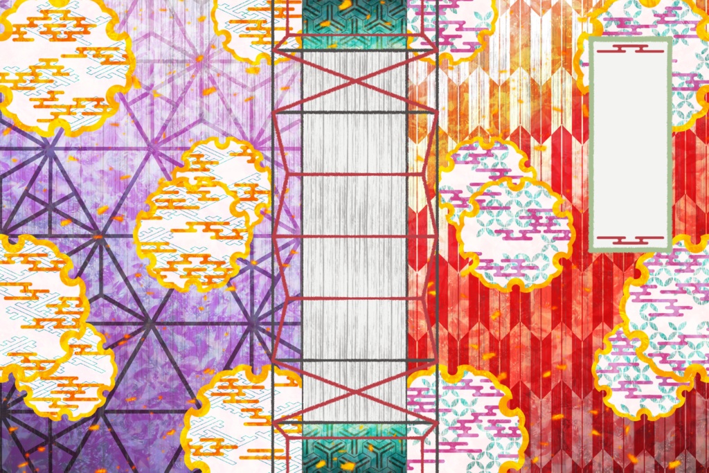 和綴じ本風レザー名刺入れ