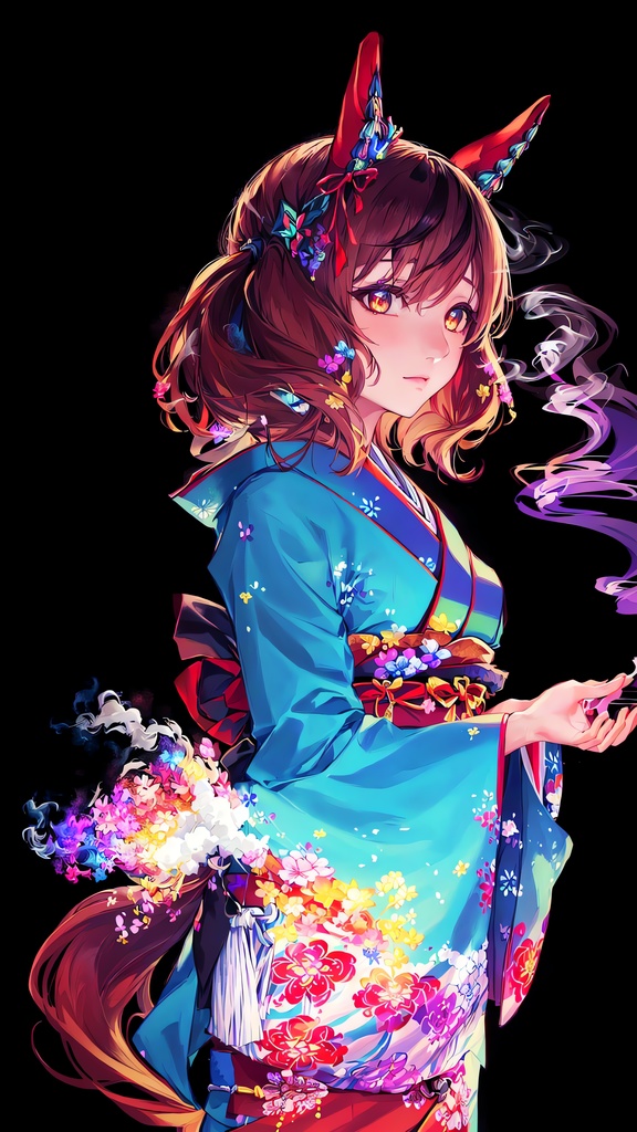 【和装ウマ娘】フラクタル&曼荼羅アート【スマホ壁紙66枚】