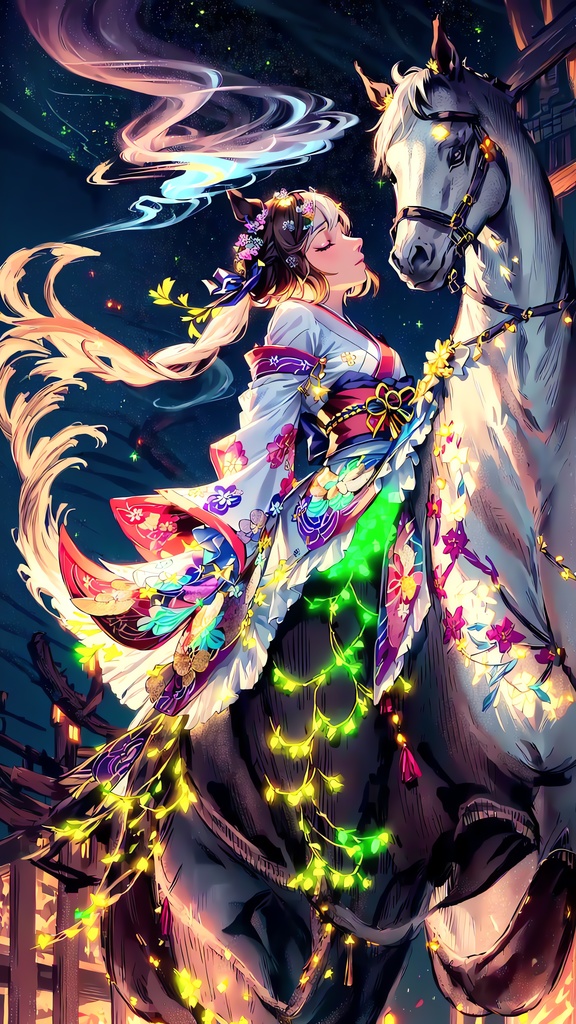 【和装ウマ娘】フラクタル&曼荼羅アート【スマホ壁紙66枚】